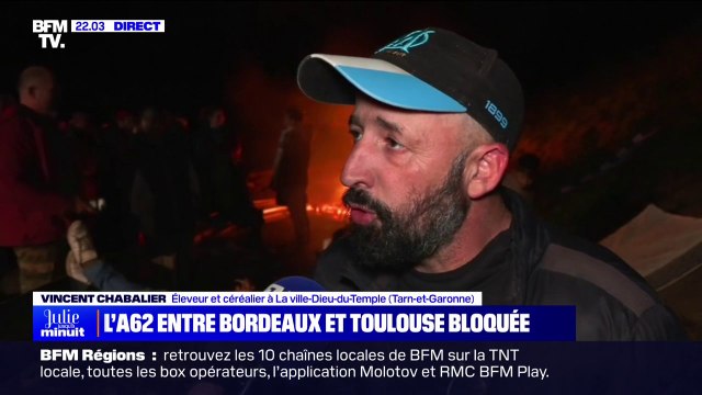 Revendications des agriculteurs: On se sent un peu délaissés , affirme Vincent Chabalier, éleveur et céréalier dans le Tarn-et-Garonne