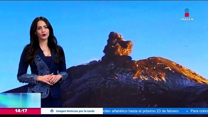Captan objeto brillante tras explosión de Popocatépetl