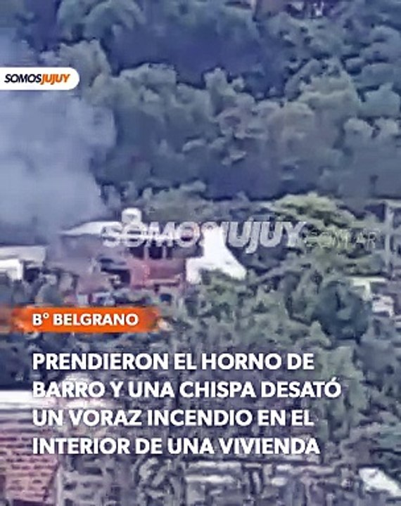Prendieron el horno de barro y una chispa desató un voraz incendio en el interior de una vivienda