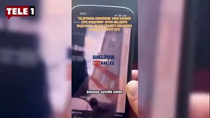 Telefonda 'Seni dansöz diye oynatırım' diyen AKP'li başkana dansöz kıyafeti fırlattı: Gel oynat