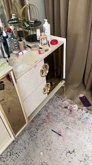 Little Boy Gets Into Mom's Cosmetics