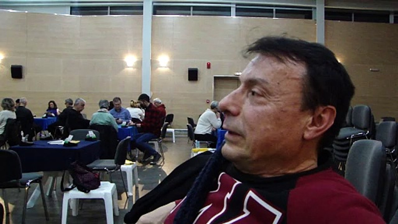 Συνέντευξη με τον Γιώργο Λημνιό, παίκτη μπριτζ - βίντεο MAH06792