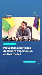 Proyectan resultados de la libre exportación en tres meses