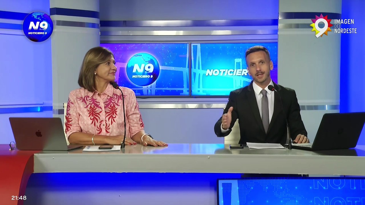 Canal 9 (Resistencia) - Fin de Noticiero 9 Central e Inicio de Los 8 escalones [21/02/2024]