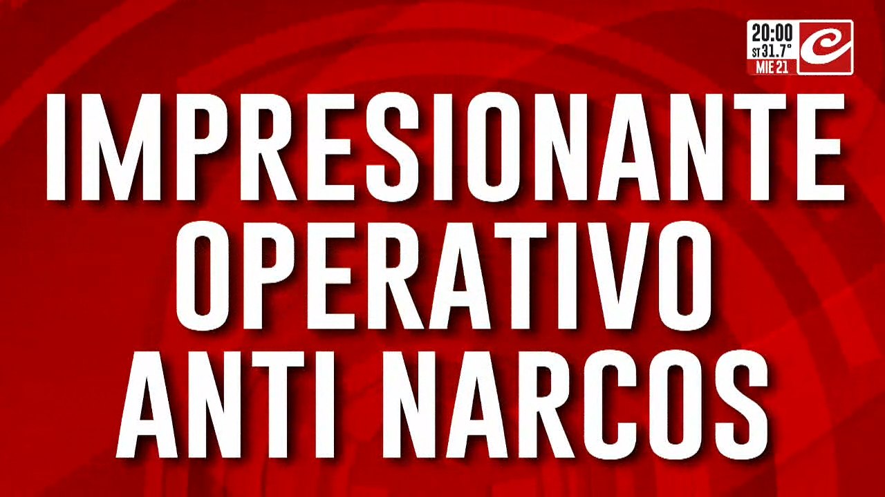 Impresionante operativo anti narcos: siguen los allanamientos