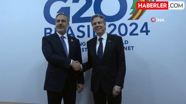 Dışişleri Bakanı Fidan, ABD Dışişleri Bakanı Antony Blinken ile bir araya geldi
