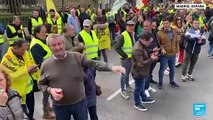 Agricultores españoles protestan en rechazo a políticas agrícolas del Gobierno y de la UE