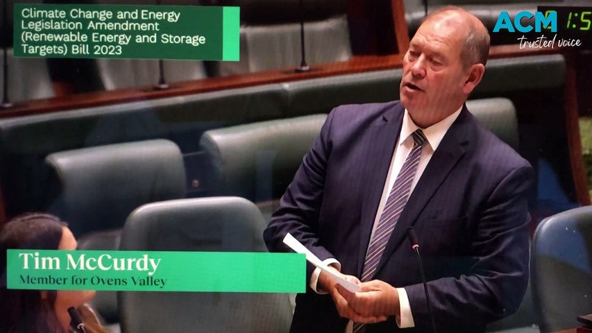 Ovens Valley MP Tim McCurdy speaks on Dederang BESS in parliament | The ...