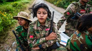 Women are joining Myanmar militia, breaking with tradition to fight on the front lines