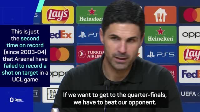 'We lacked threat' - Arteta reacts to late defeat at Porto