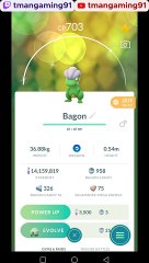 Pokémon GO-Evolving Shiny Bagon