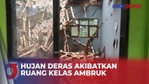 Hujan Deras akibatkan 3 Ruang Kelas di SDN 04 Pakisan Ambruk