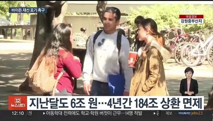 학자금 빚 또 덜어줬지만…"바이든 대신 해리스 밀자"