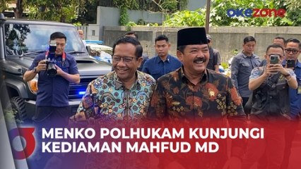 Download Video: Menko Polhukam Hadi Tjahjanto Kunjungi Kediaman Mahfud MD