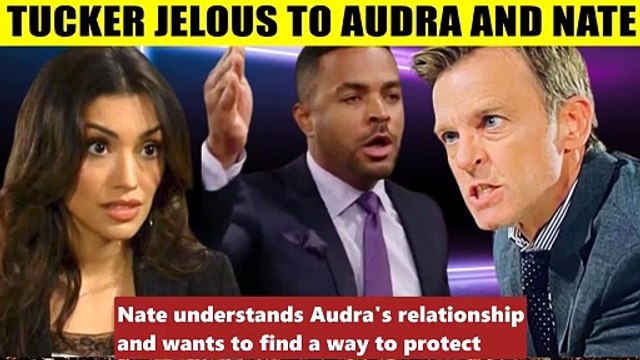 CBS Young And The Restless Tucker gets jealous when Audra gets close to Nate - w