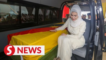 Casket of Former Sarawak Governor Tun Abdul Taib Mahmud Departing Legislative Assembly 🏛️
