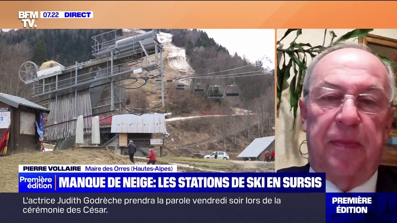 Manque de neige dans les stations: "Il faut mettre en place des activités différentes comme la tyrolienne, le parapente" assure Pierre Vollaire (maire des Orres)