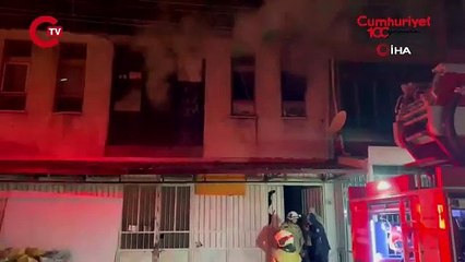 Bursa’da mobilya imalathanesinde korkutan yangın!
