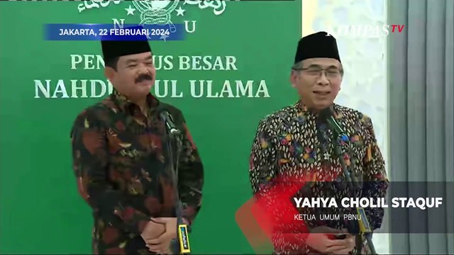 Canda Ketum PBNU ke Menko Polhukam Hadi Tjahjanto saat Bertemu