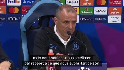 Naples - Calzona : "Nous améliorer par rapport à ce que nous avons fait ce soir"