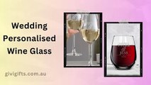 Personalised Wedding wine glasses