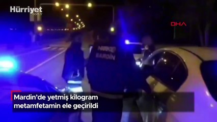 Mardin'de yetmiş kilogram metamfetamin ele geçirildi