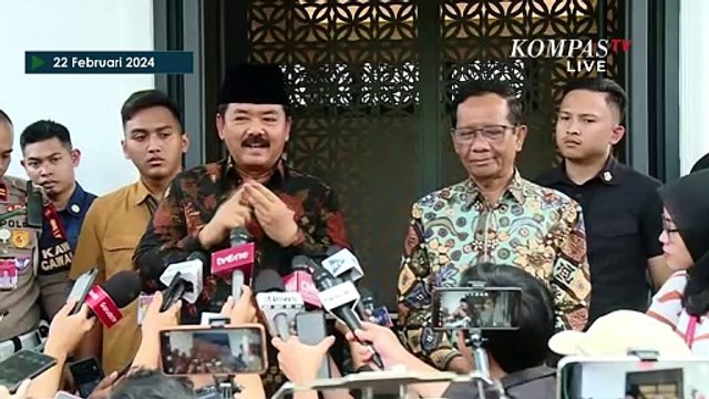 [FULL] Pernyataan Mahfud MD dan Menko Polhukam Hadi Tjahjanto Usai Bertemu
