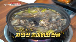 [HOT] a natural pine mushroom hot pot with the foot of a mountain, 생방송 오늘 저녁 240222