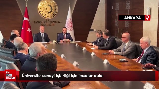YÖK ve Sanayi Bakanlığı arasında üniversite-sanayi işbirliği için imzalar atıldı