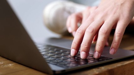 Typing on a computer