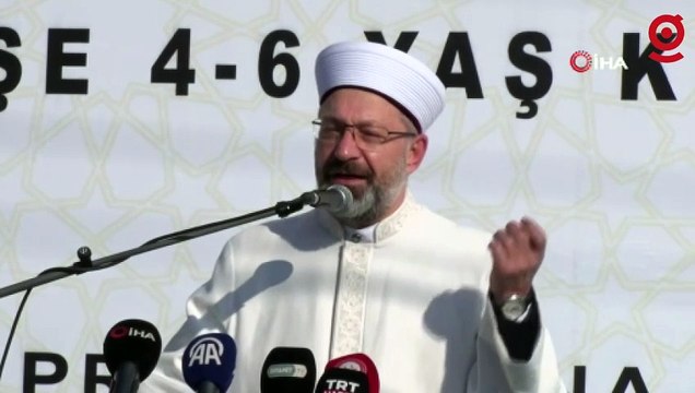 Ali Erbaş 4-6 yaş Kur’an kursu açılışında konuştu: “Milletine hainlik yapanlara karşı nefret besleyen gençler olsun”