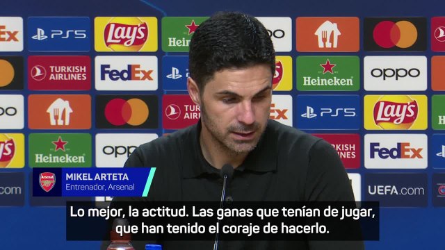 Rueda de prensa de Arteta tras perder contra el Oporto