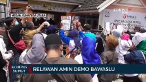 Puluhan Orang Gelar Unjuk Rasa di Bawaslu Sumatera Utara