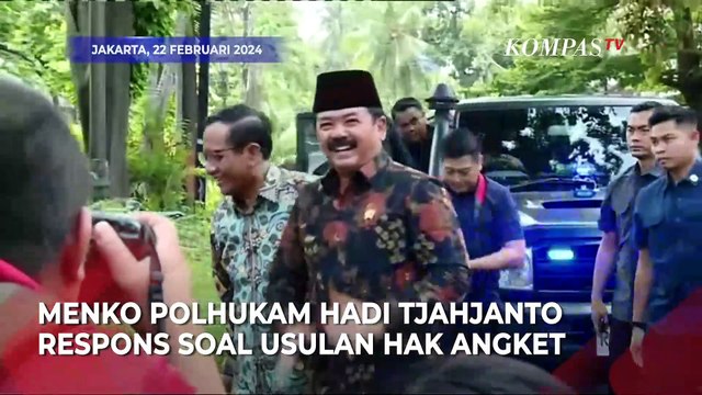 Di Depan Mahfud MD, Menko Polhukam Hadi Tjahjanto Respons soal Usulan Hak Angket