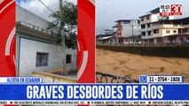 Imágenes impactantes de las inundaciones en Ecuador: una persona murió y varias están desaparecidas