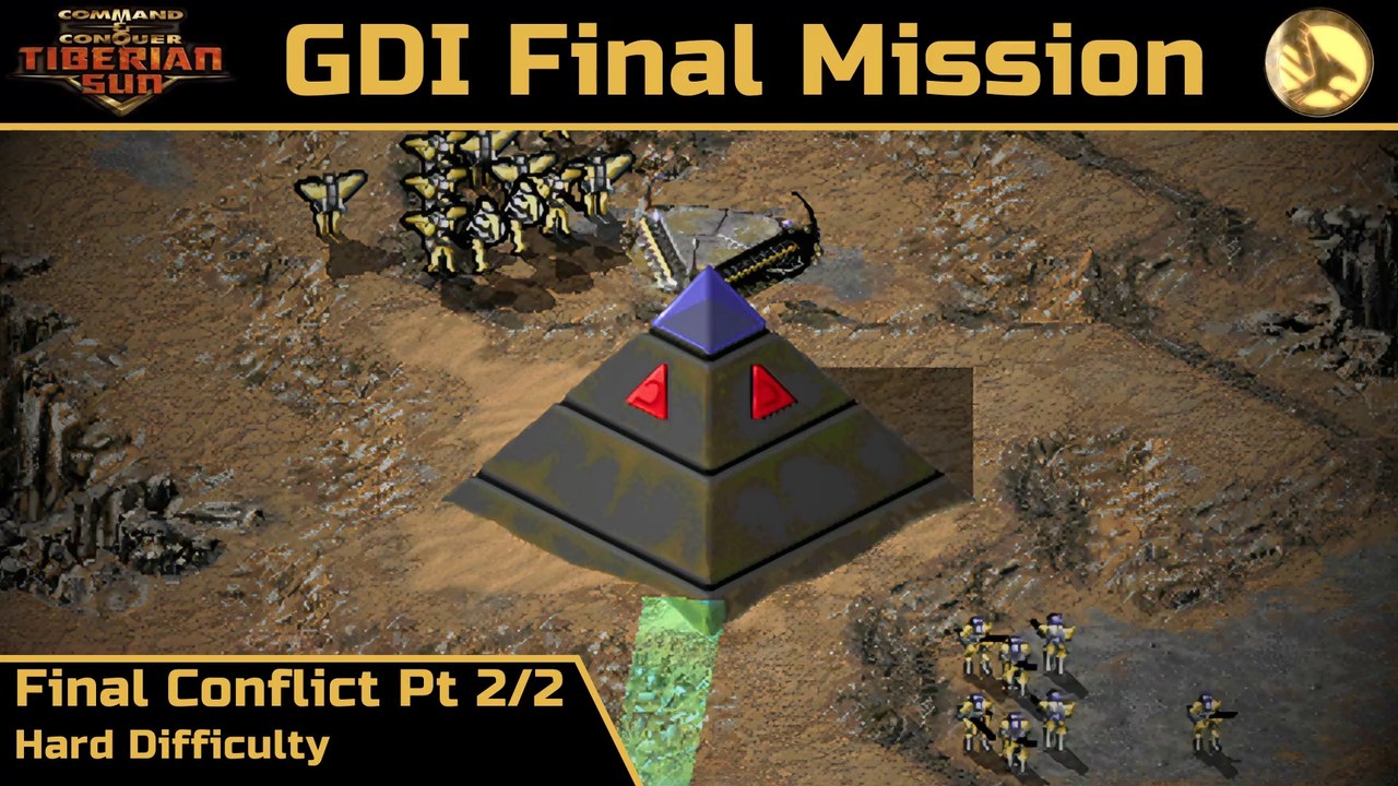 How to Beat C&C Tiberian Sun GDI Final Mission: Final Conflict Pt 2/2 - Hard - 1080p HD