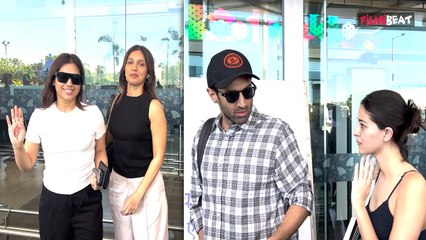 शादी से वापस लौटे Lovebirds Ananya Pandey-Aditya Roy Kapoor और Twin Sisters Bhumi-Samiksha!