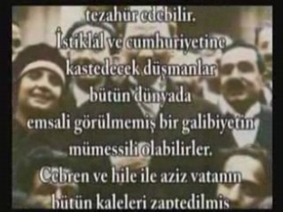 atatürk gençliğe hitabe rutkay aziz seslendirmesiyle