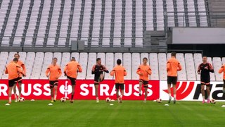Shakhtar Donetsk training ahead of Europa League knockout round second leg with Marseille