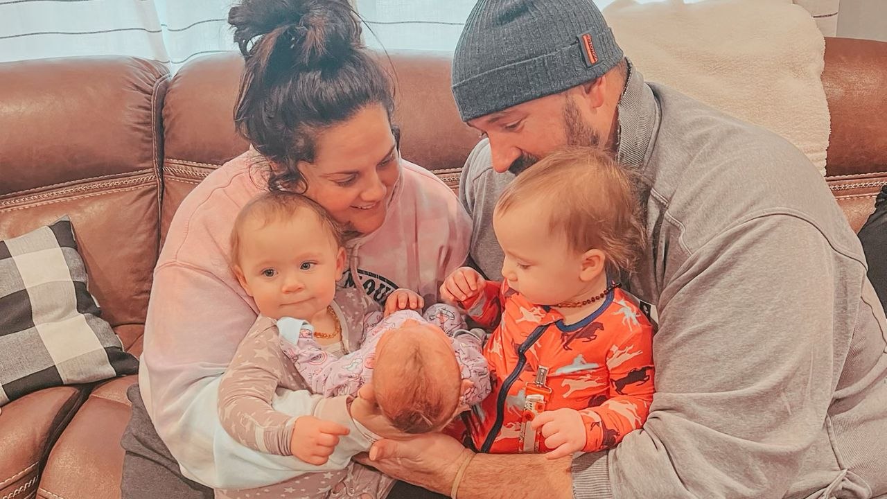 Toddler Twins Meet Newly-Adopted Biological Sibling For First Time | Happily TV