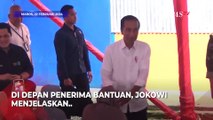 Jokowi Bagikan Bantuan Pangan Beras di Maros, Ungkap Alasan Harga Naik