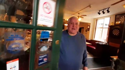 Walk through the Green Man pub, Swindon,Dudley.