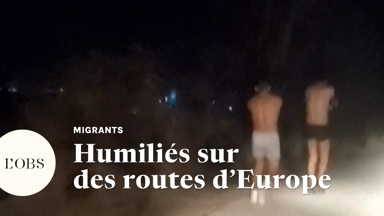Des migrants presque nus sont chassés de Serbie vers la Macédoine du Nord