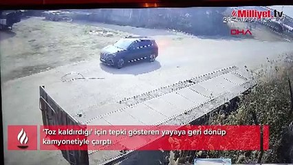 Bursa'da maganda dehşeti! Tepki gösteren yayayı kamyonetiyle ezdi
