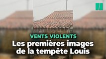 Les premières images de la tempête Louis en France