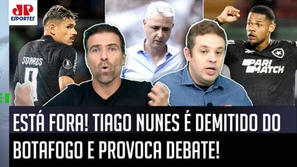 "É SURREAL! O Botafogo é UMA ZONA, cara! O Tiago Nunes FOI DEMITIDO e agora..." VEJA DEBATE!