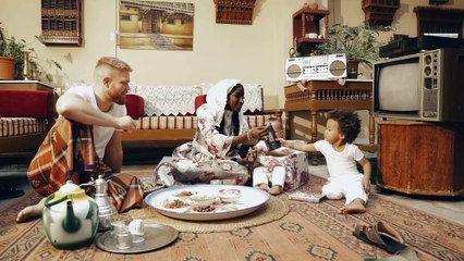 عبير سندر مع أسرتها في احتفال يوم التأسيس السعودي 2024