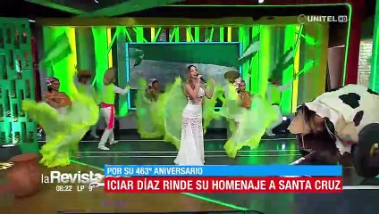 Iciar Díaz regresó a Santa Cruz para rendir un homenaje por su fundación 