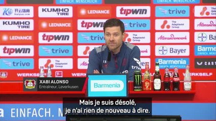Leverkusen - Xabi Alonso : “Je n'ai rien de nouveau à dire sur mon avenir”
