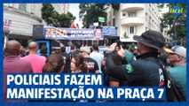 Policiais protestam na Praça Sete e criam marchinha contra Zema